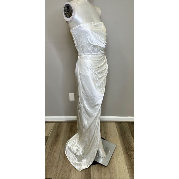 NWT SAU LEE Priyanka Dress in Ivory US 10 $495 - Picture 5 of 9